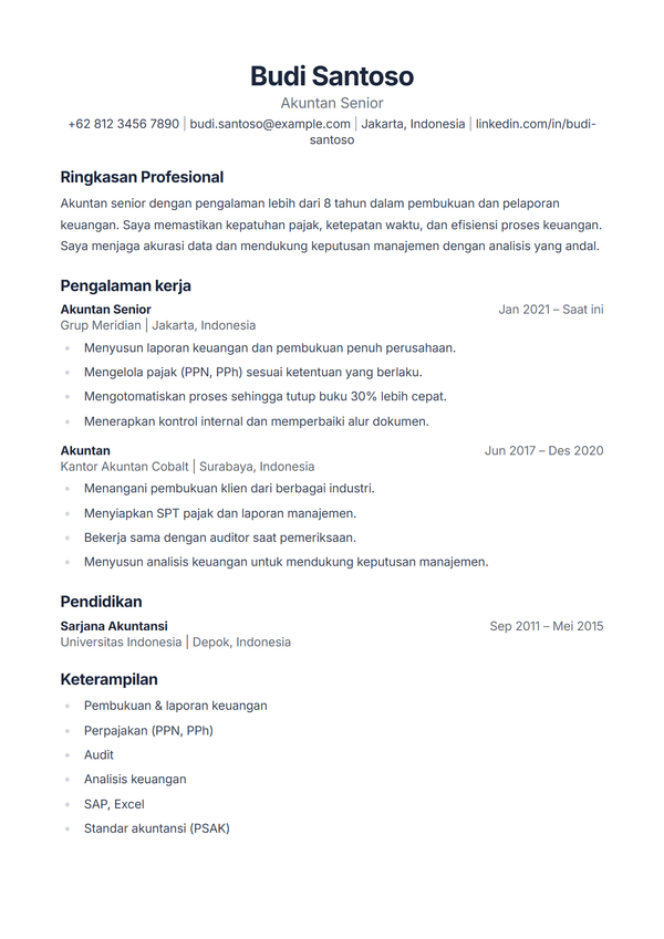 Classic — templat CV