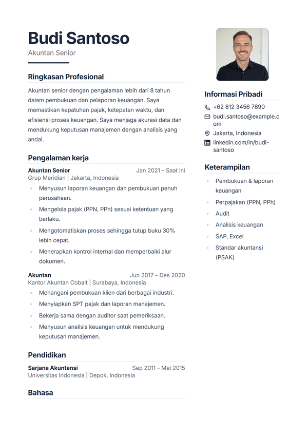 Meridian — templat CV