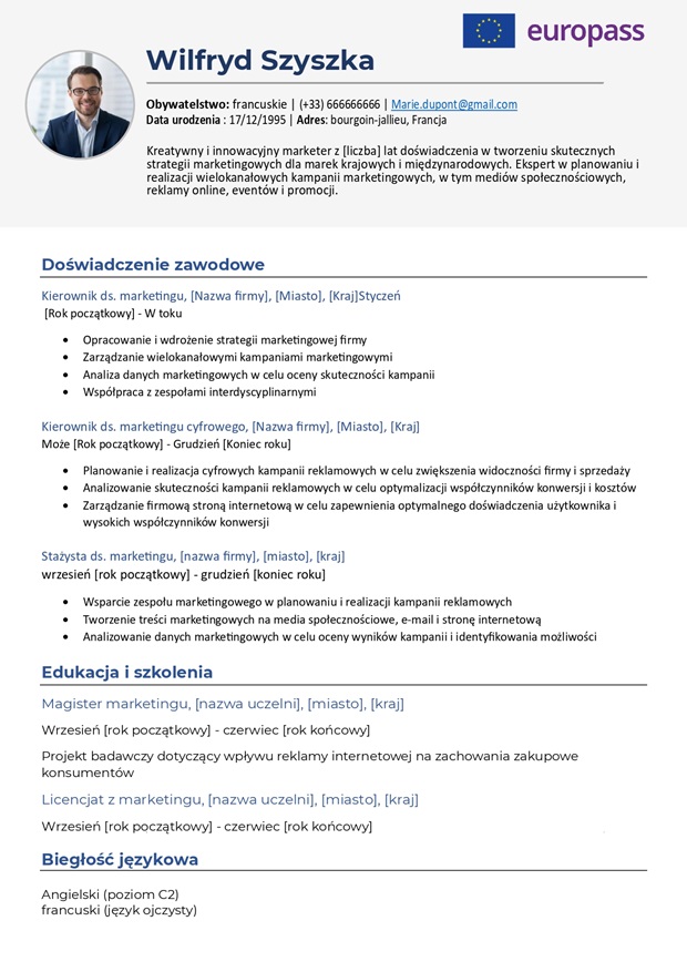 Wzór CV