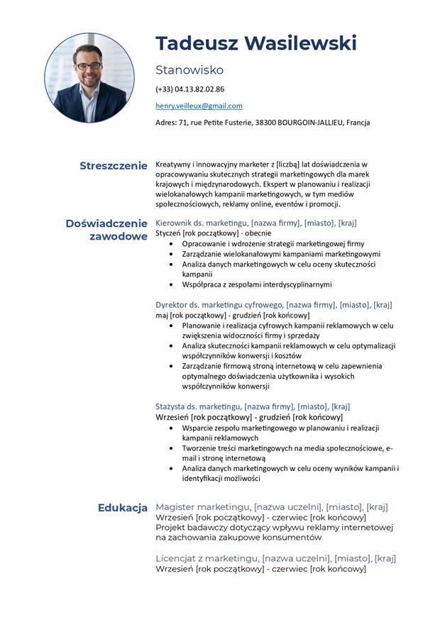 Wzór CV