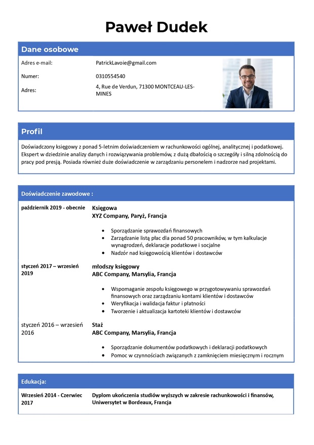 Wzór CV