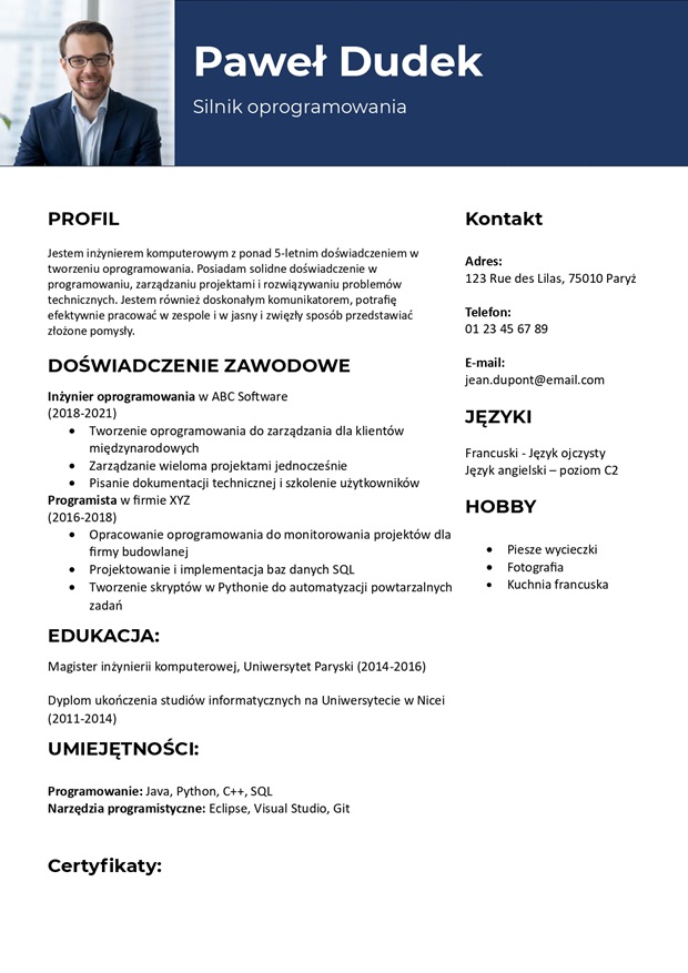 Wzór CV