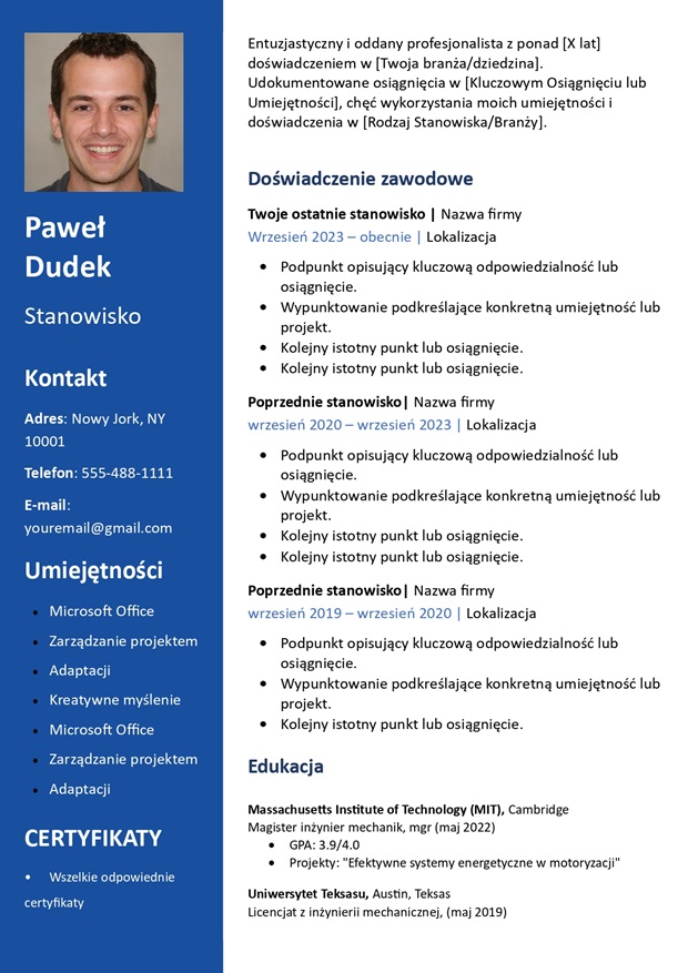 Wzór CV