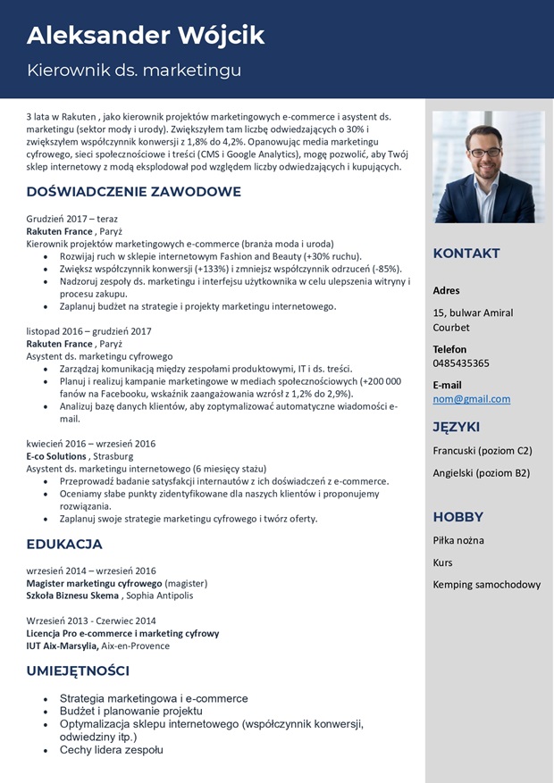 Wzór CV
