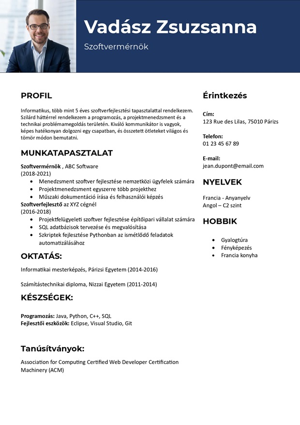 cv sablon